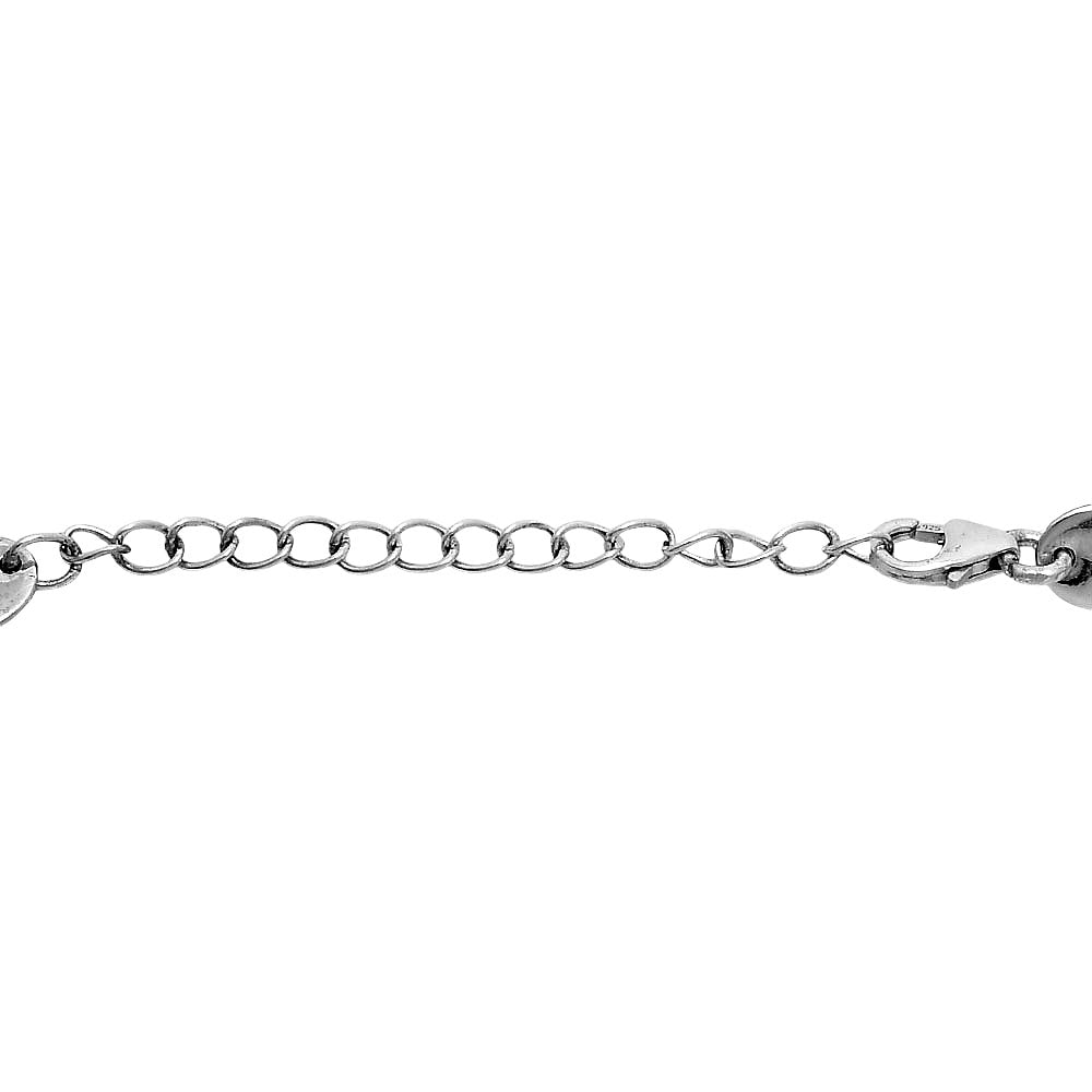 Premium Quality Heart - Blue Fire Labradorite Bracelet B-1044 24-EB10112