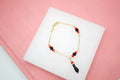 18K Gold Filled Azabache 2mm Gucci Mariner Chain Bracelet With Protection Charm (I89)