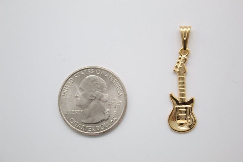 18K Gold Filled Bass Electric Guitar