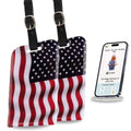 Smart Bag Security Tag - USA Flag [Pack 2]